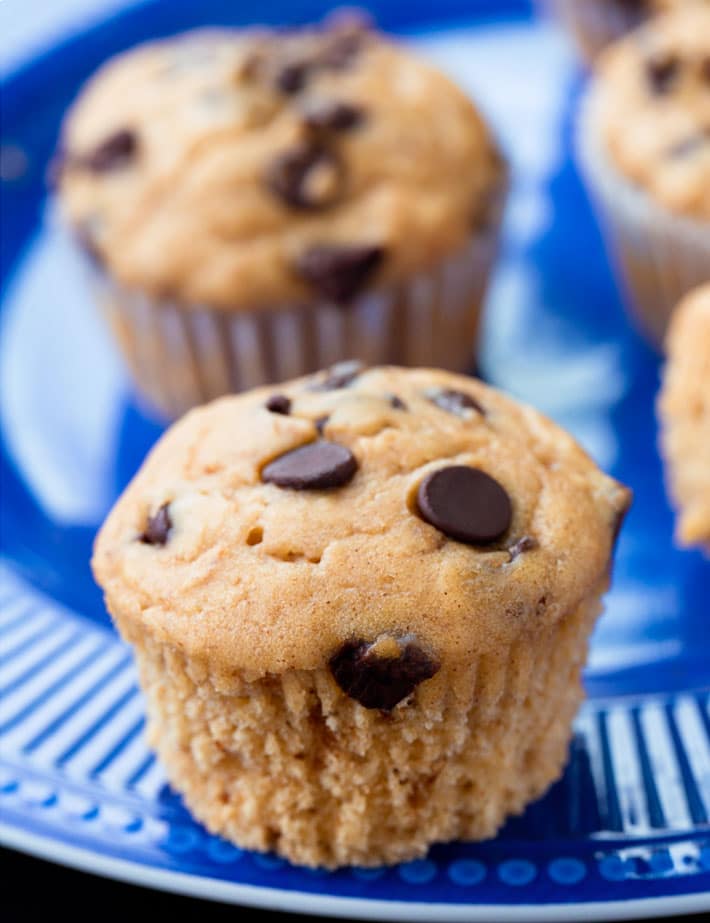 Chocolate Chip Peanut Butter Muffins