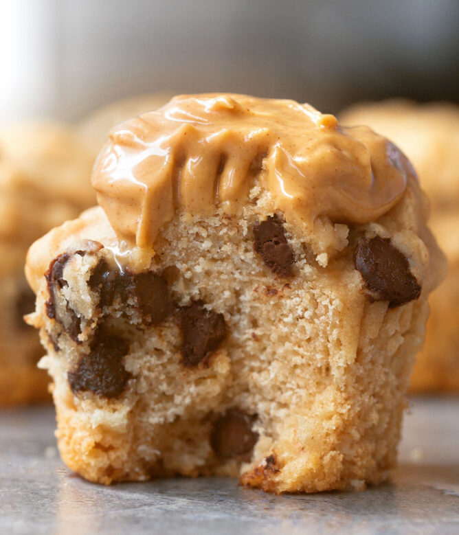 Peanut Butter Cookies – Baked In A Muffin Tin! - Chocolate Covered Katie