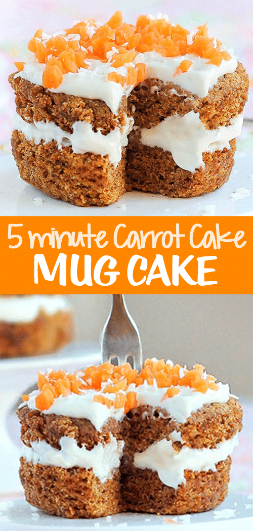 5 Minute Carrot Mug Cake Easter Recipe