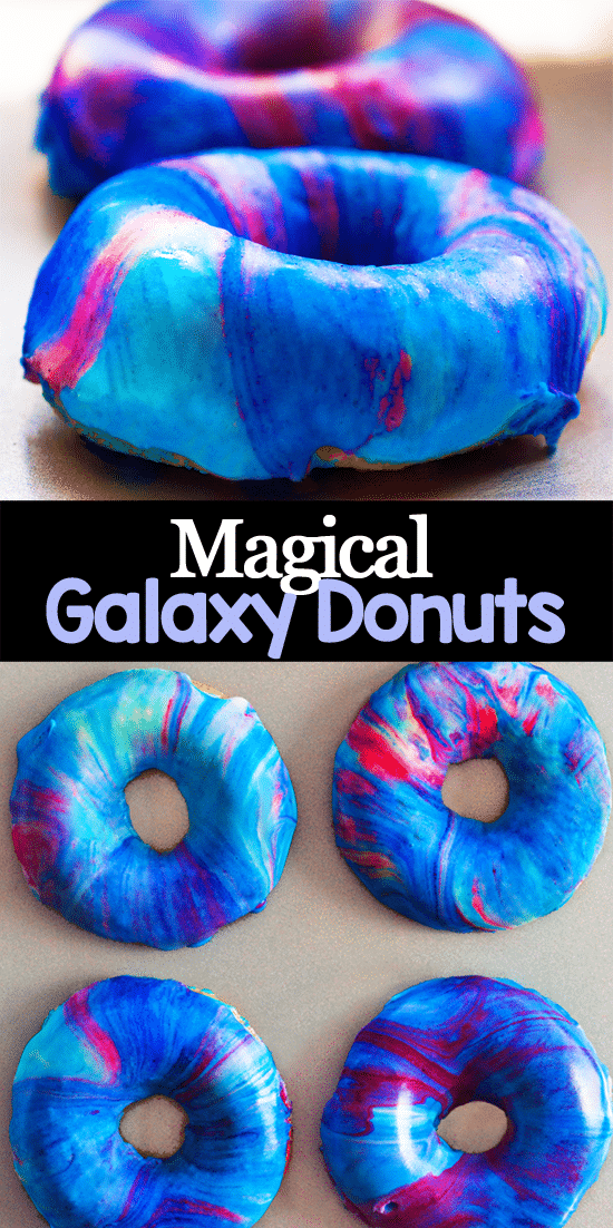 Cosmic Donuts With Rainbow Glaze