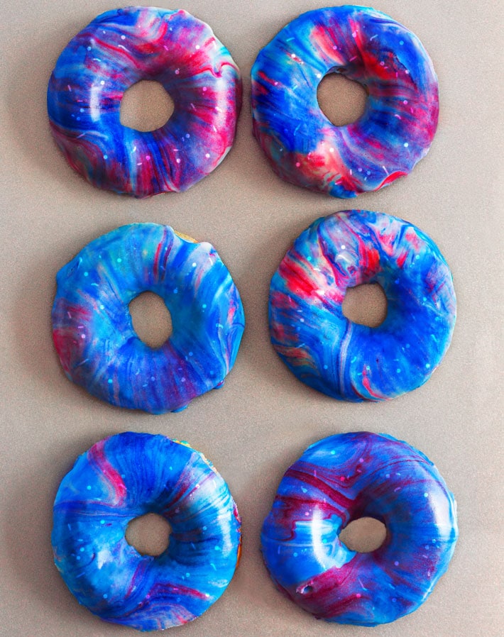 Colorful Glazed Donuts Recipe