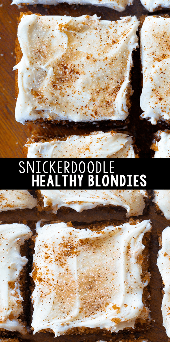 How to make snickerdoodle healthy blondies