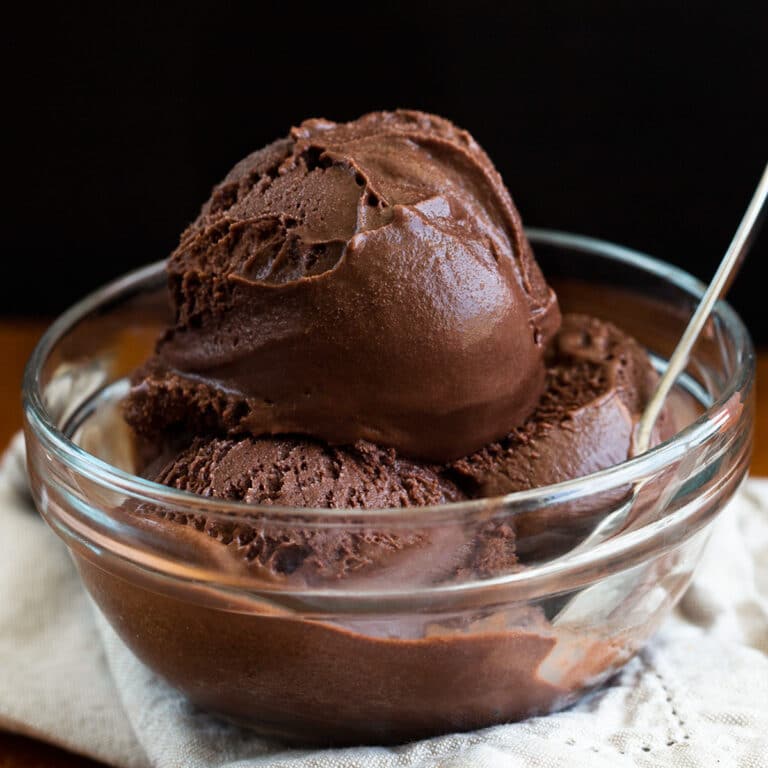 Chocolate Sorbet Recipe - Chocolate Covered Katie