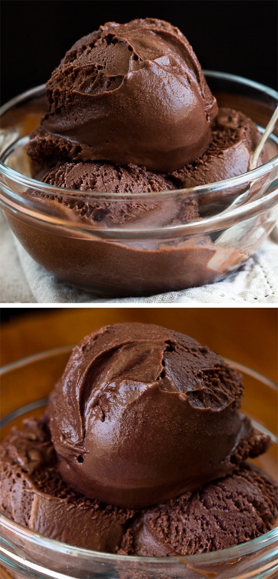 Dairy Free Chocolate Sorbet Dessert