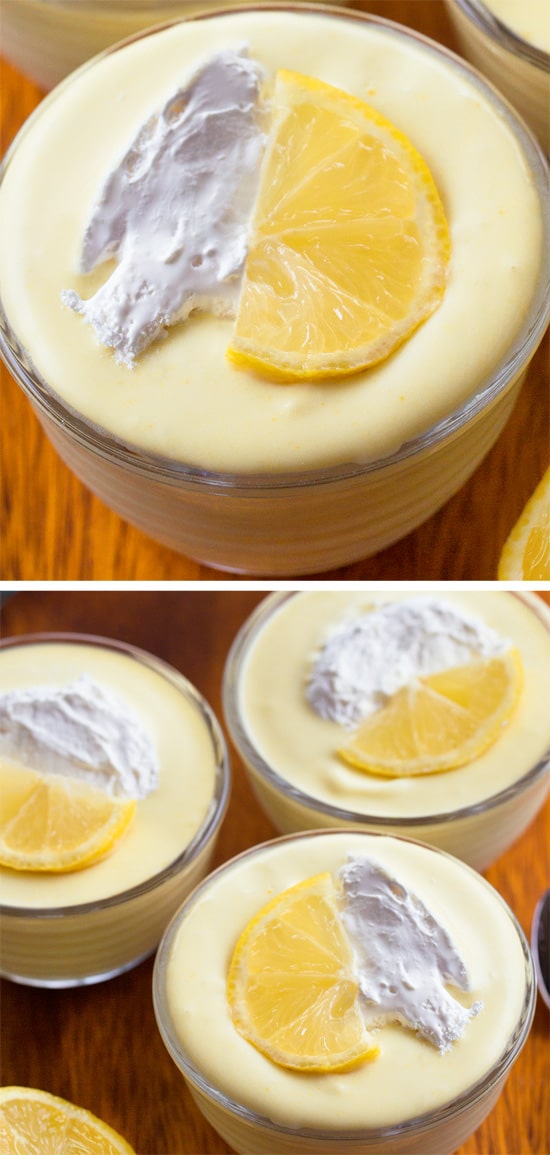 lemon mousse dessert