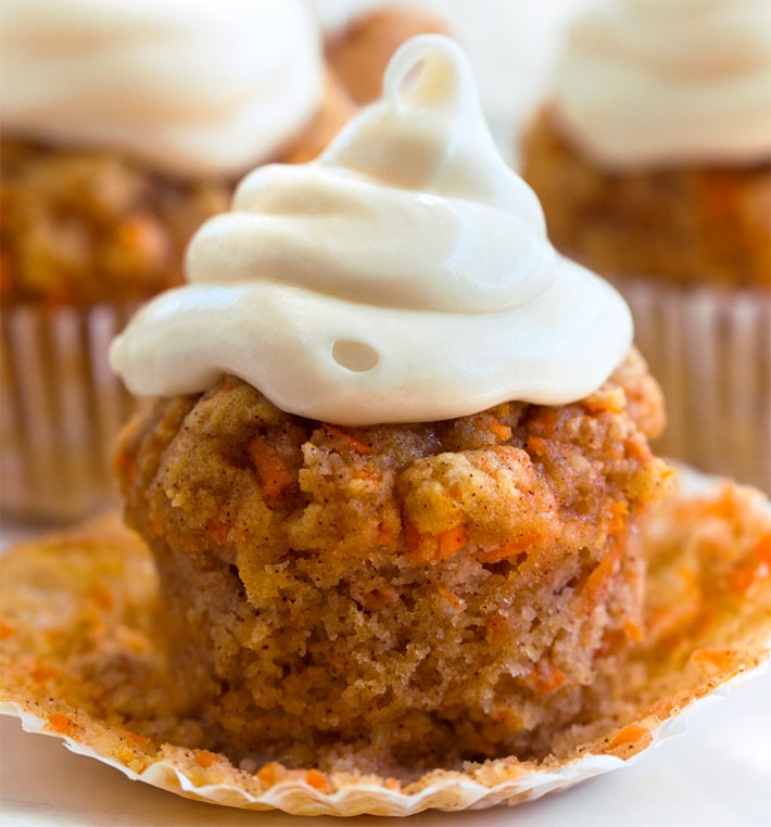 Carrot Cake Cupcakes - CopyKat Recipes