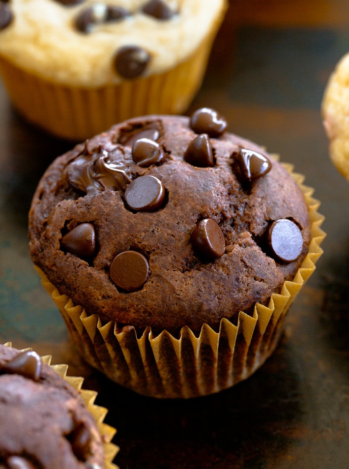 healthy chocolate muffin