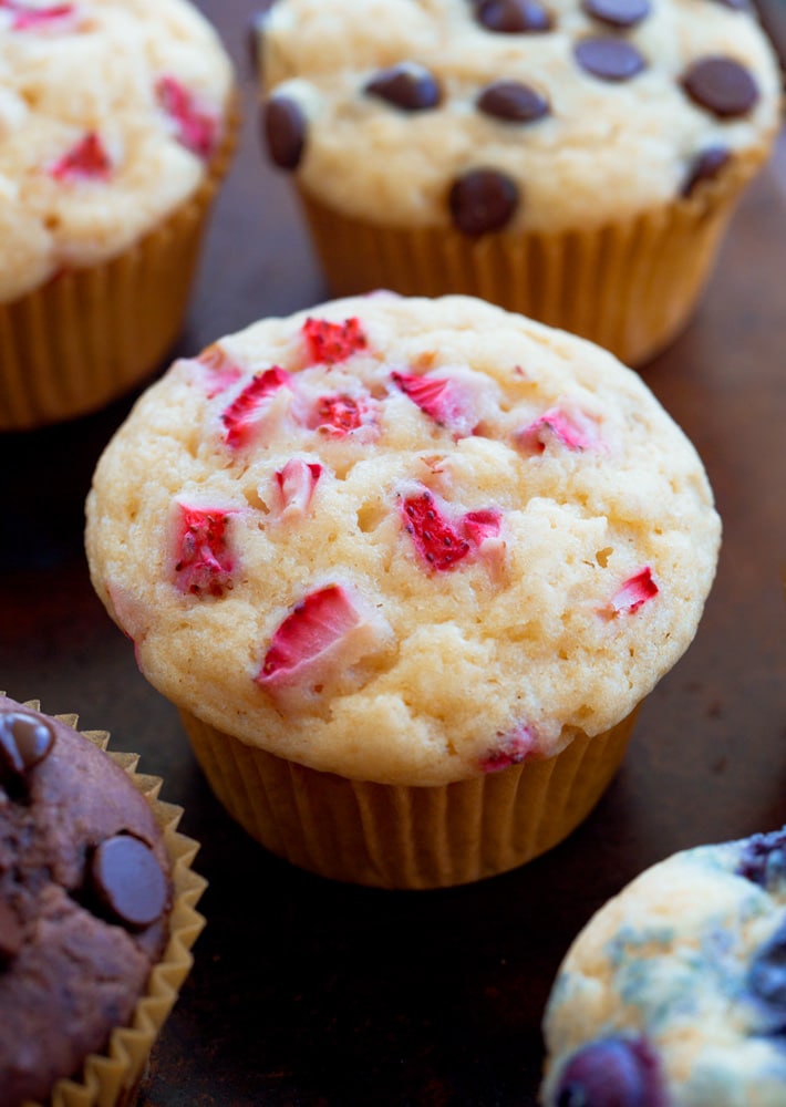 Healthy Strawberry Muffins