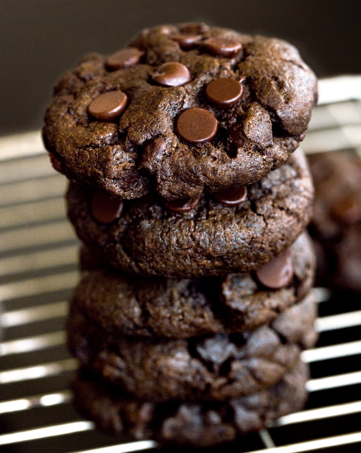 Vegan Double Chocolate Cookies