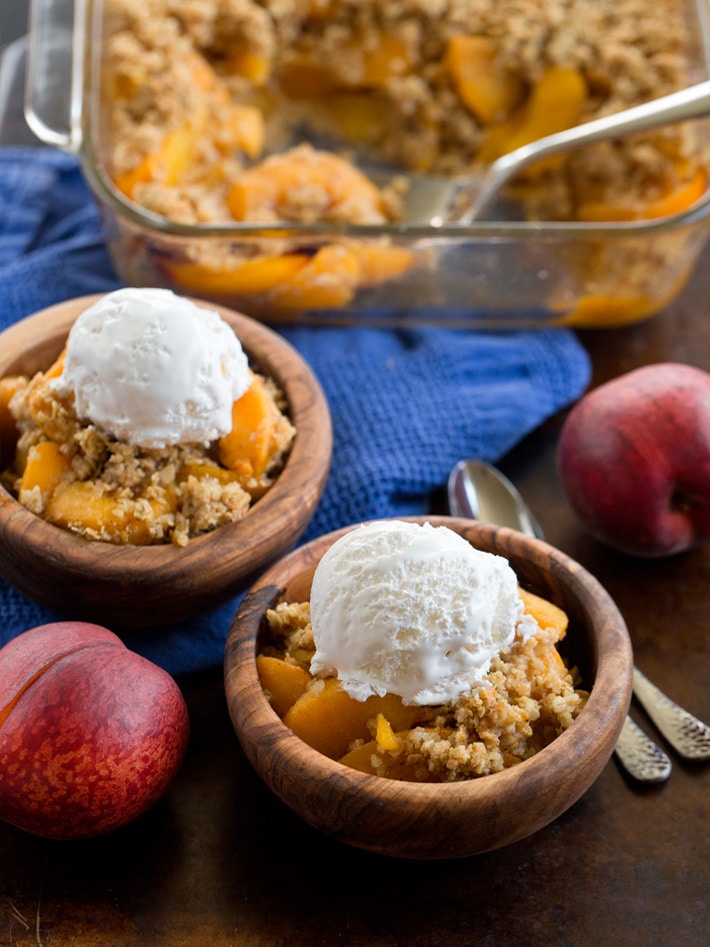 Vegan Peach Crisp Recipe