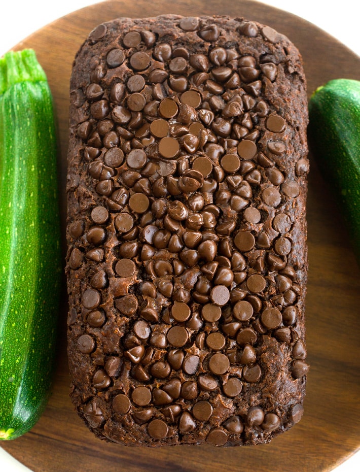 Skinny Healthy Zucchini Chocolate Bread