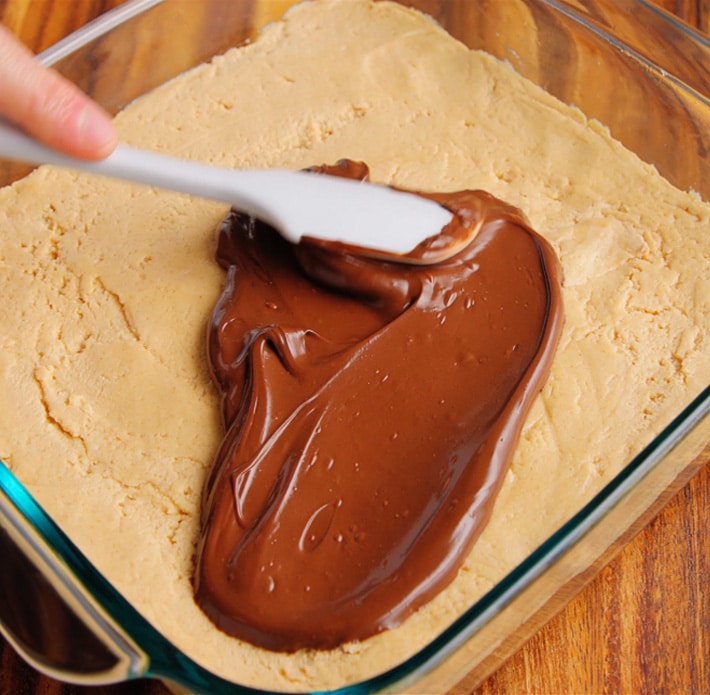 Chocolate Ganache Topped Brownies