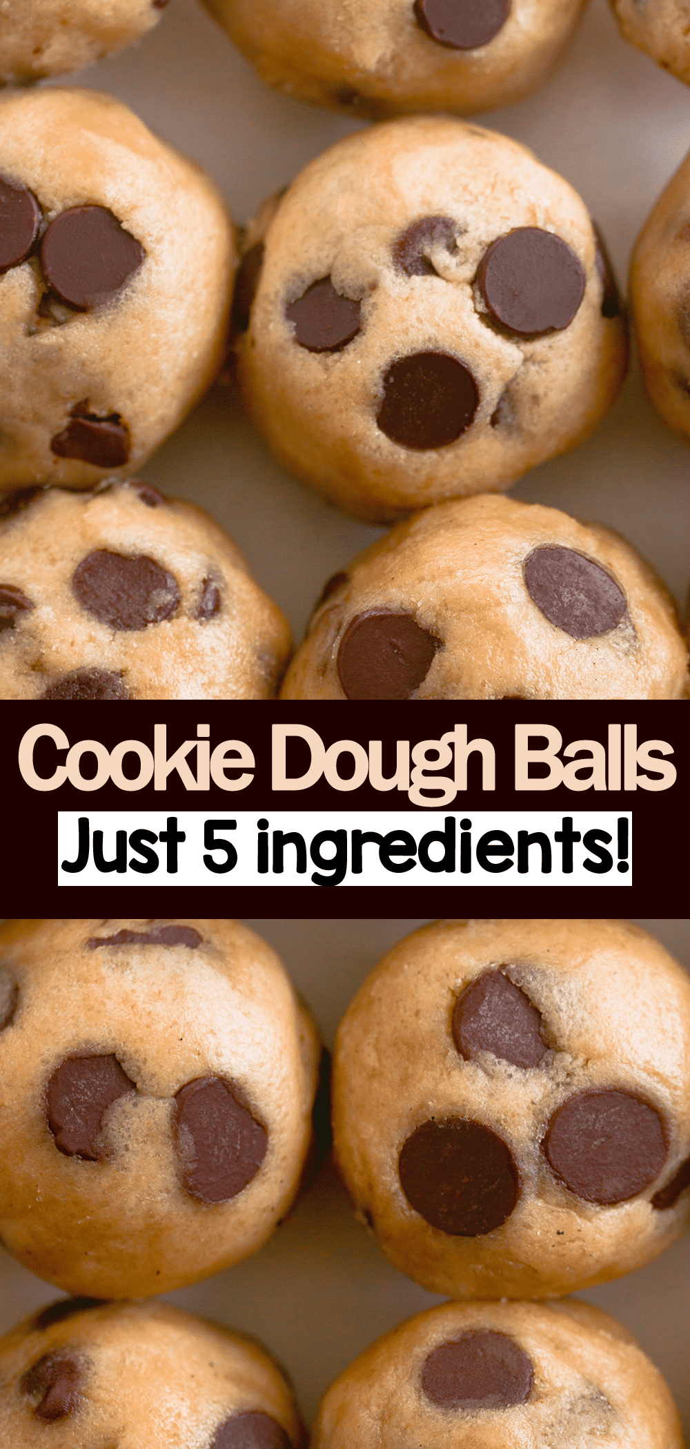 No Bake Chocolate Chip Cookie Dough Balls Recipe - Cookie Dough Balls - Chocolate Covered Katie
