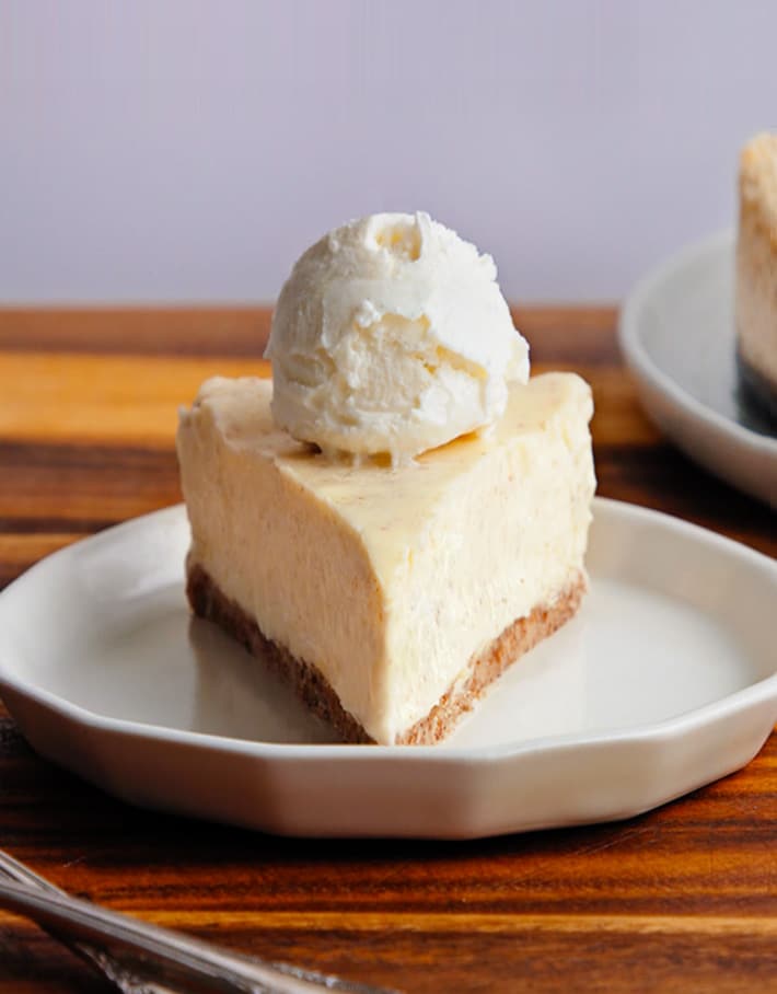 Cheesecake alla vaniglia senza cottura