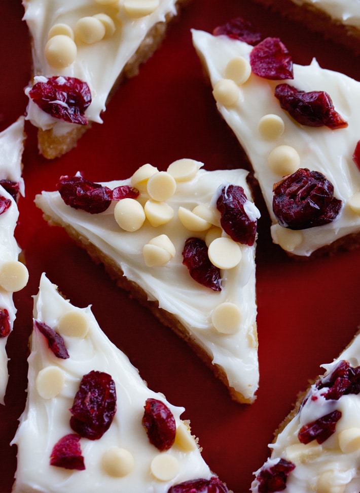 Vegan Cranberry Bliss Bars