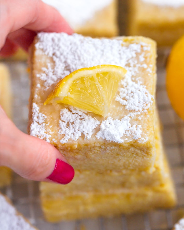 Easy Vegan Lemon Bar Dessert