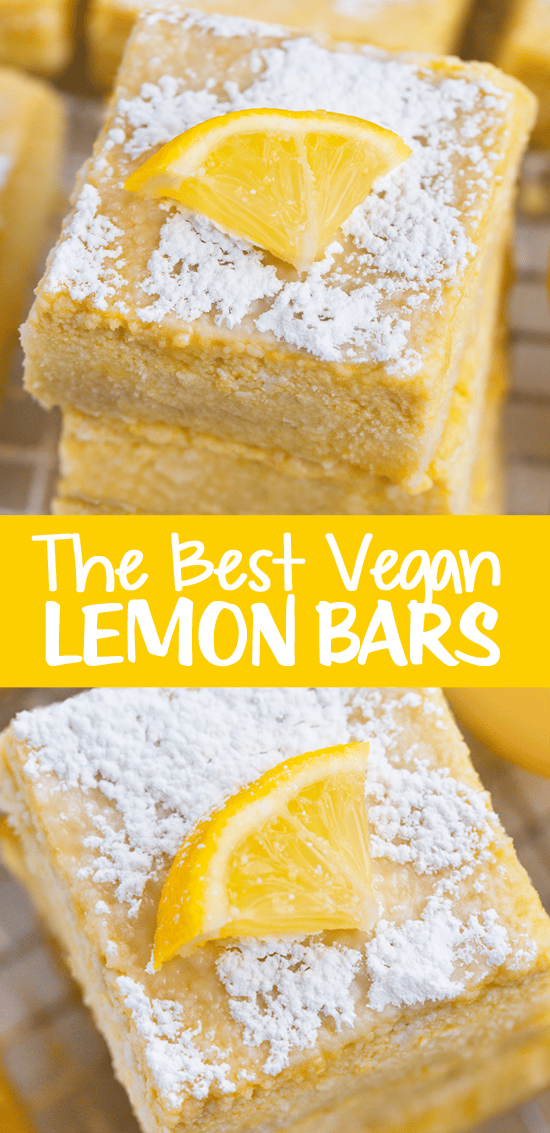 Homemade Vegan Lemon Squares