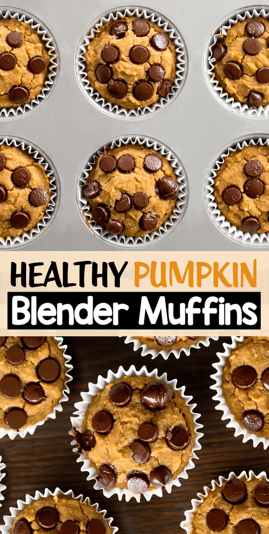 Super Healthy Vegan Pumpkin Blender Muffins