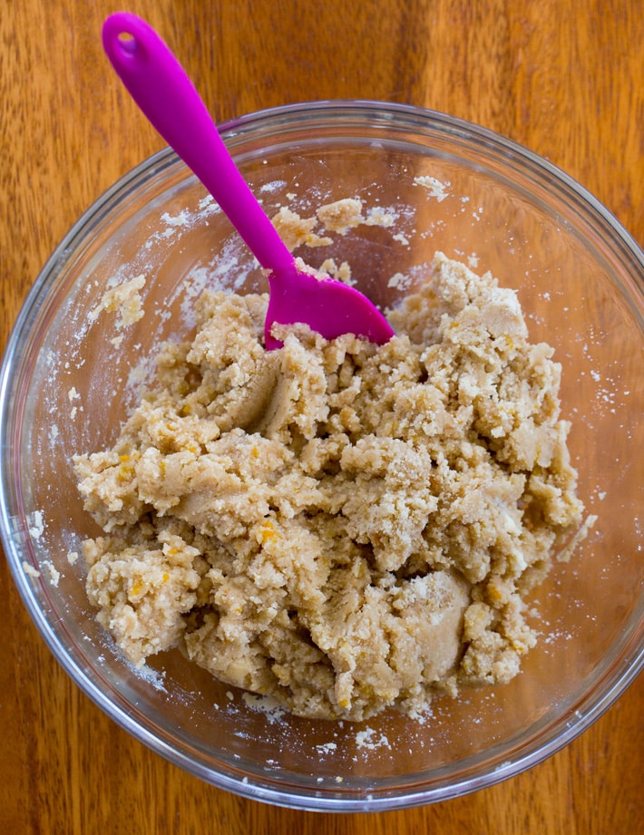 Cranberry Cookie Dough In Mixing Bowl