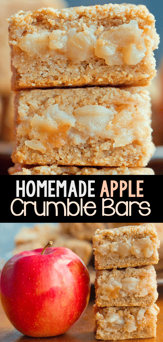 Super Healthy Apple Crumble Bars