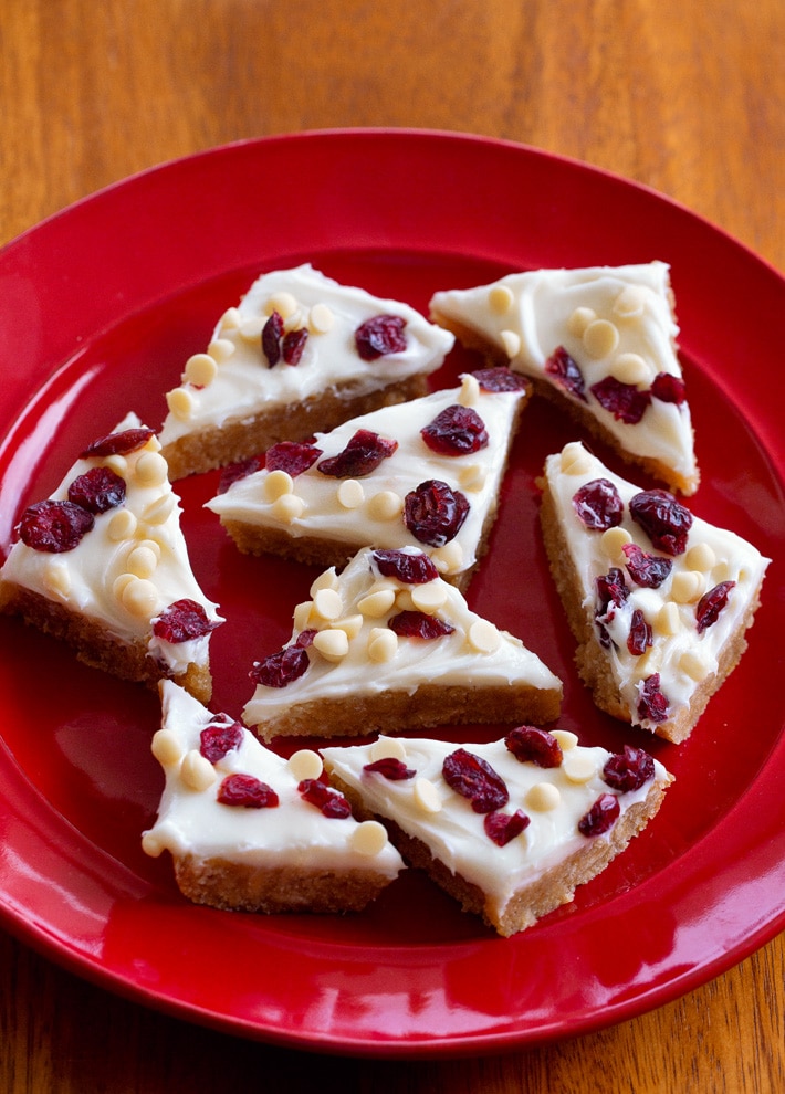 Vegan Cranberry Bliss Bars