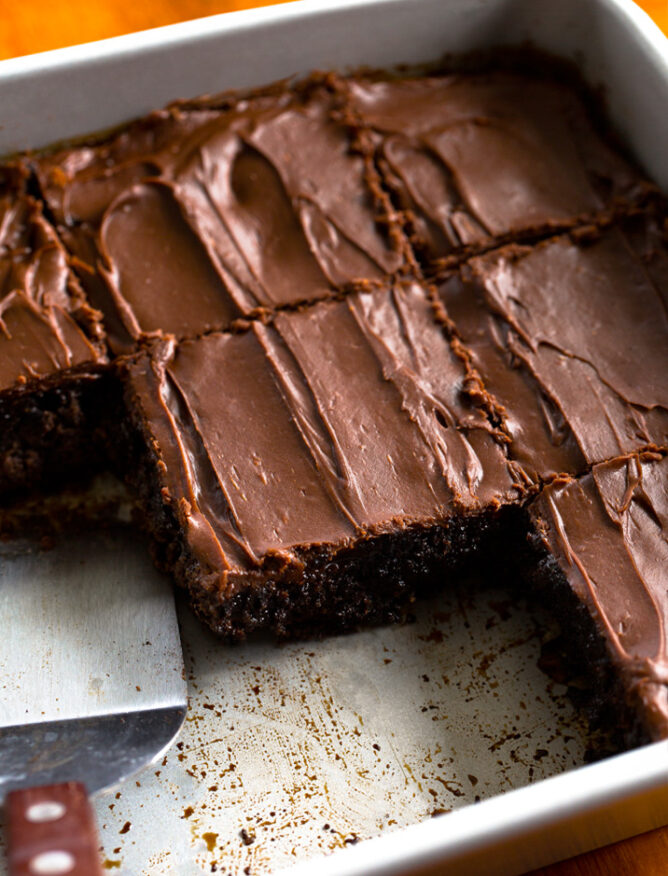 Vegan Brownies with chocolate frosting