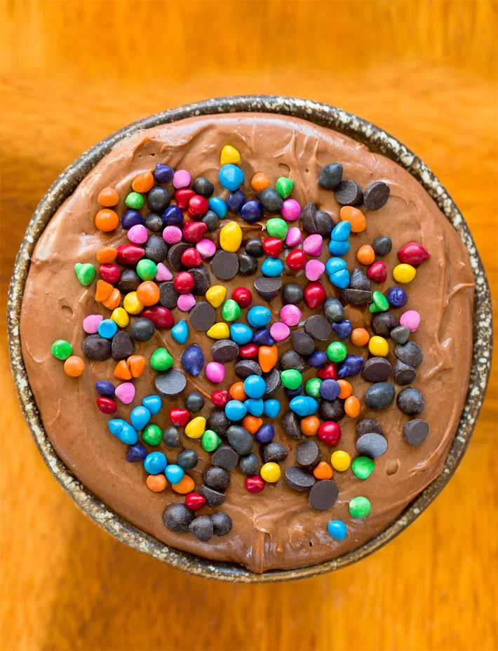 Rainbow Chip Brownie Batter Dip