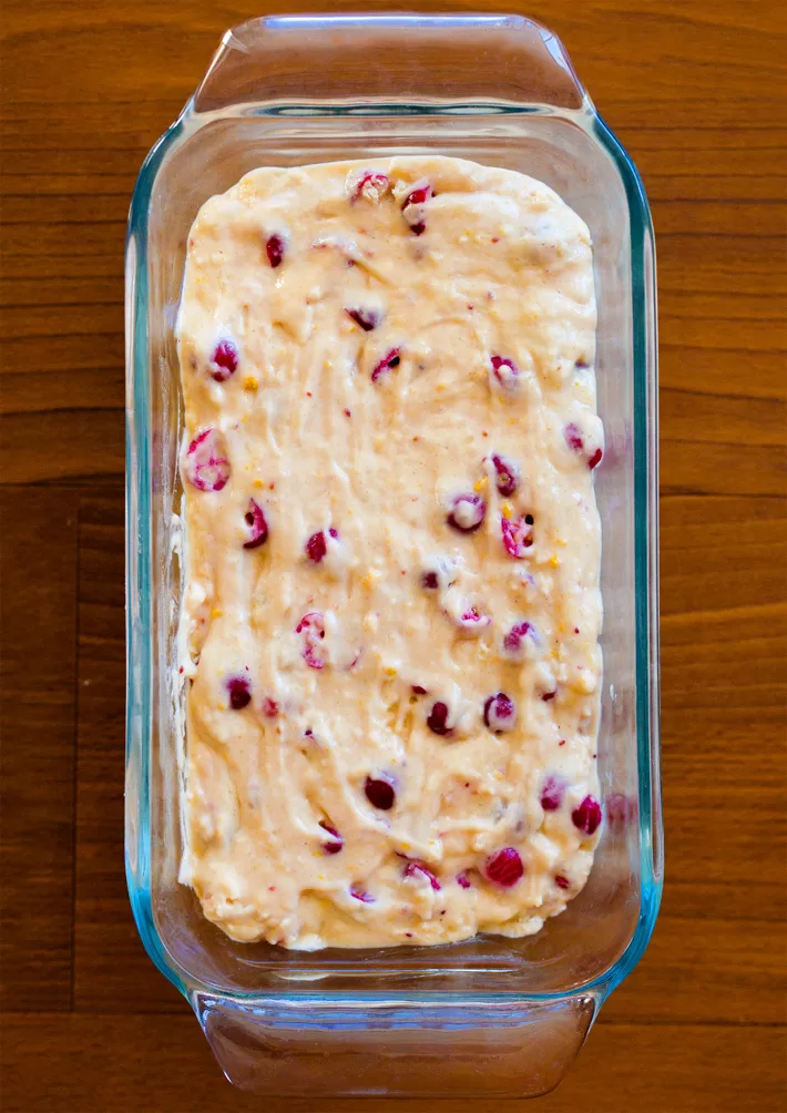 Unbaked Bread In Loaf Pan