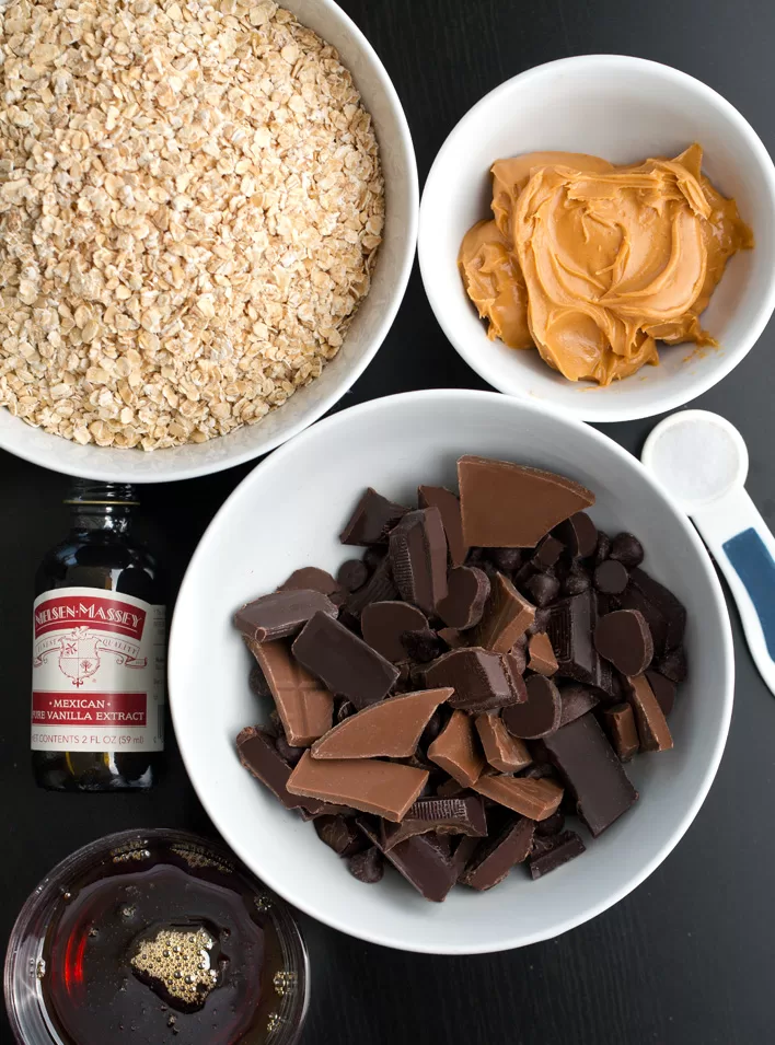 Chocolate Oatmeal Bar Ingredients