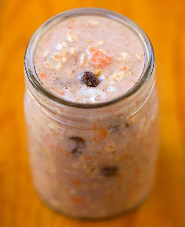 Carrot Cake Overnight Oatmeal