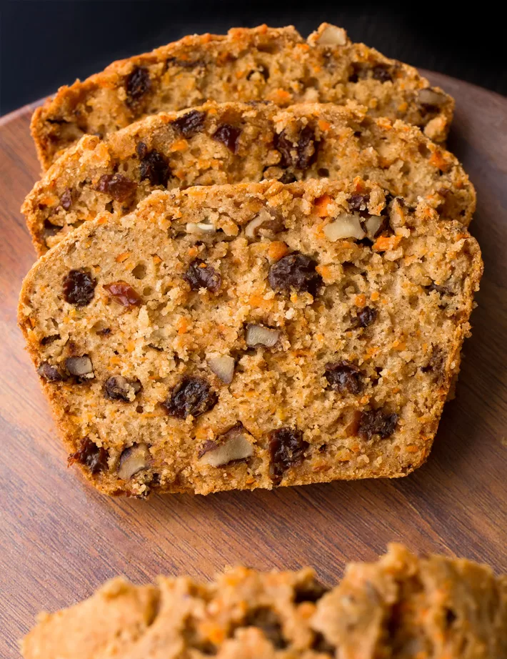 Carrot Raisin Walnut Loaf