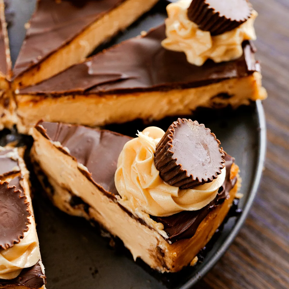 Chocolate-Peanut Butter Cheesecake with Chocolate Glaze Recipe