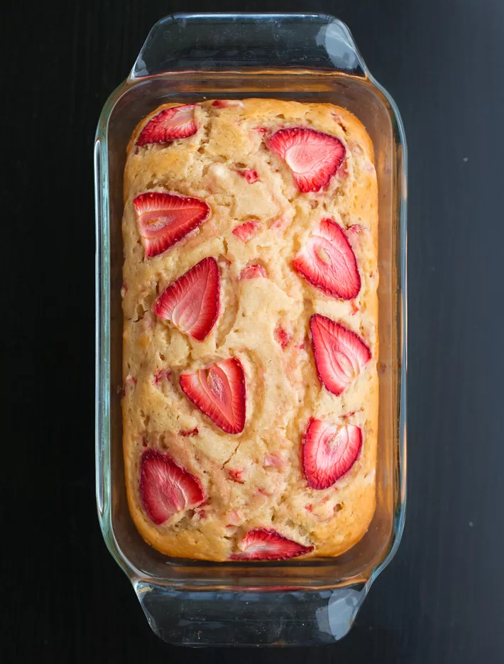 Vegan Quick Bread With Strawberries