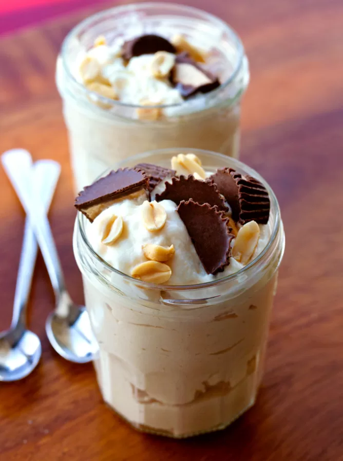 3-ingredient peanut butter mousse and coconut milk