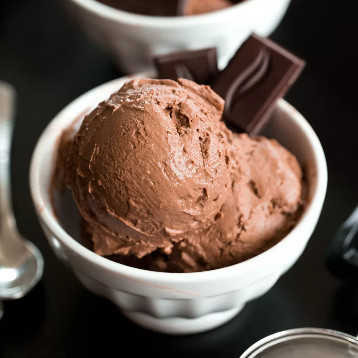 Chocolate Frozen Yogurt - Creamy, Healthy Soft Serve Recipe!