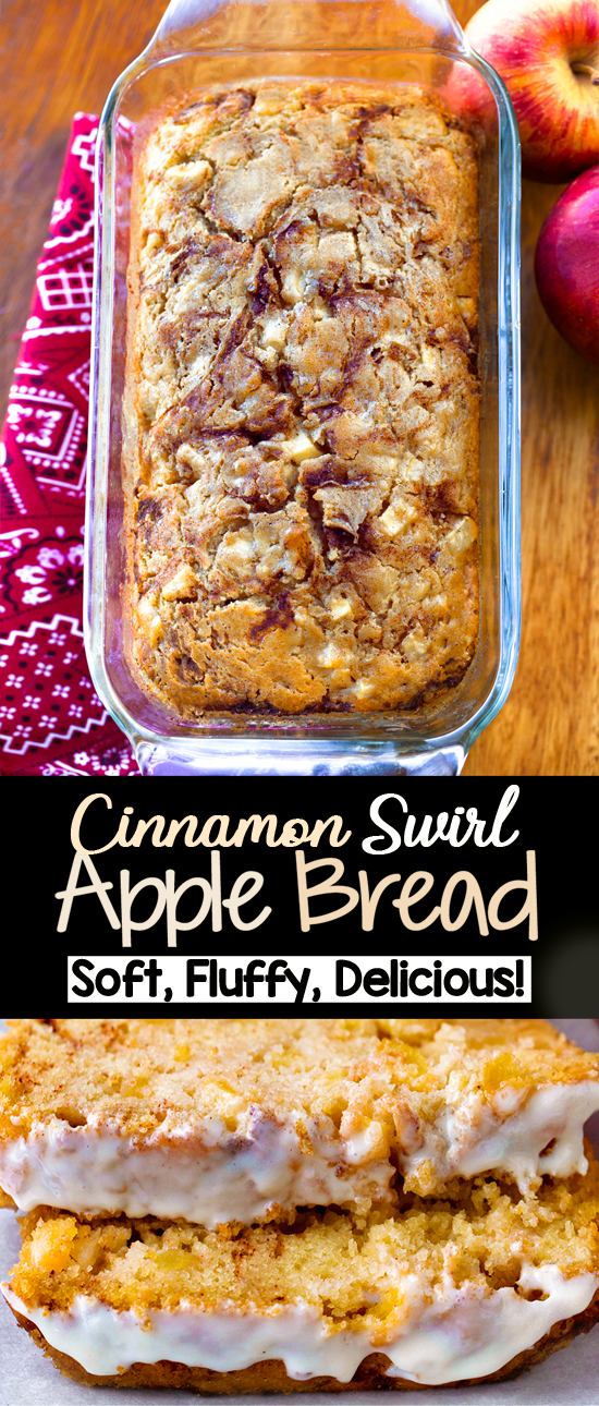 Cinnamon Swirl Apple Quick Bread Recipe