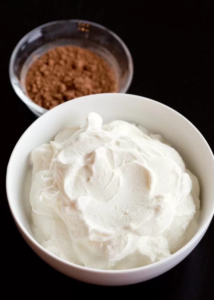 Greek Frozen Yogurt Ingredients jpg - Chocolate Frozen Yogurt - Creamy, Healthy Soft Serve Recipe!