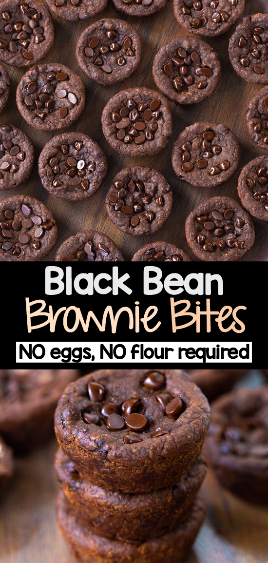 Healthy Black Bean Brownie Bite Dessert