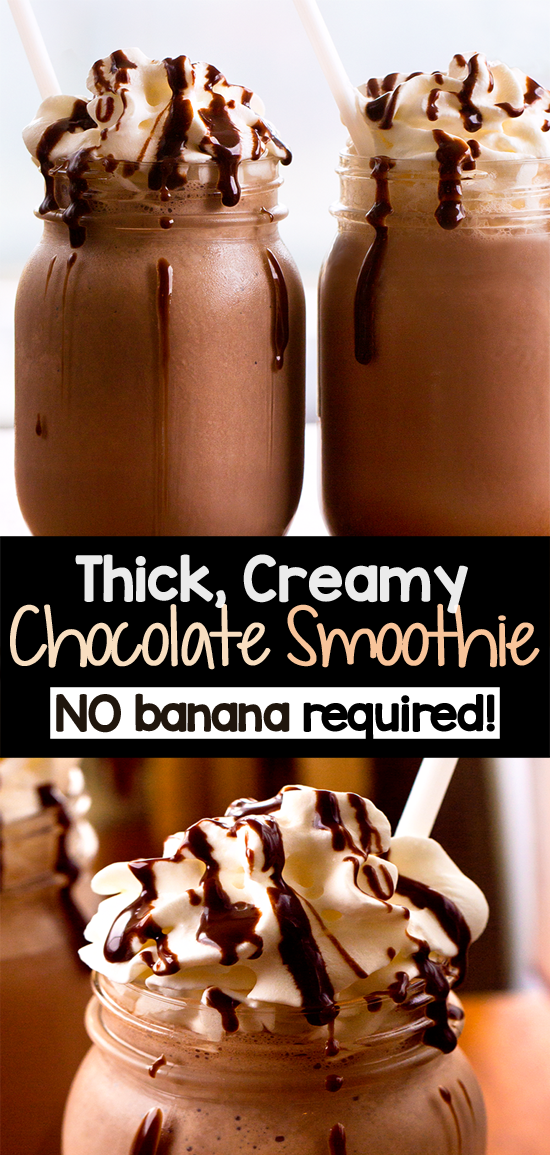 Recipe for a healthy thick chocolate shake