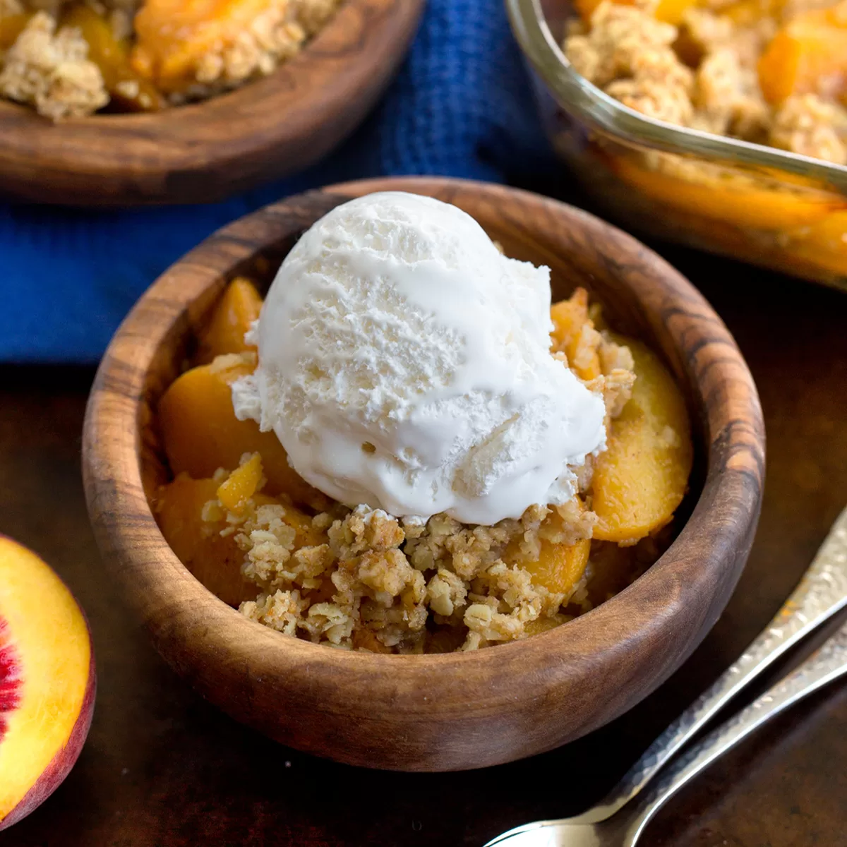 Healthy Peach Crisp - Erin Lives Whole