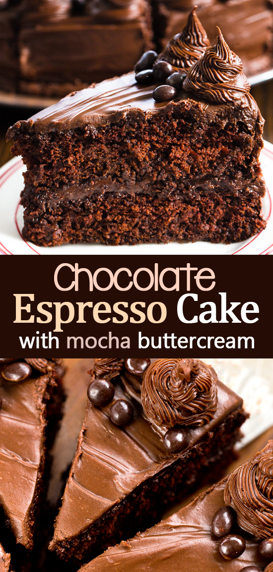 Espresso Cake With Mocha Buttercream Icing
