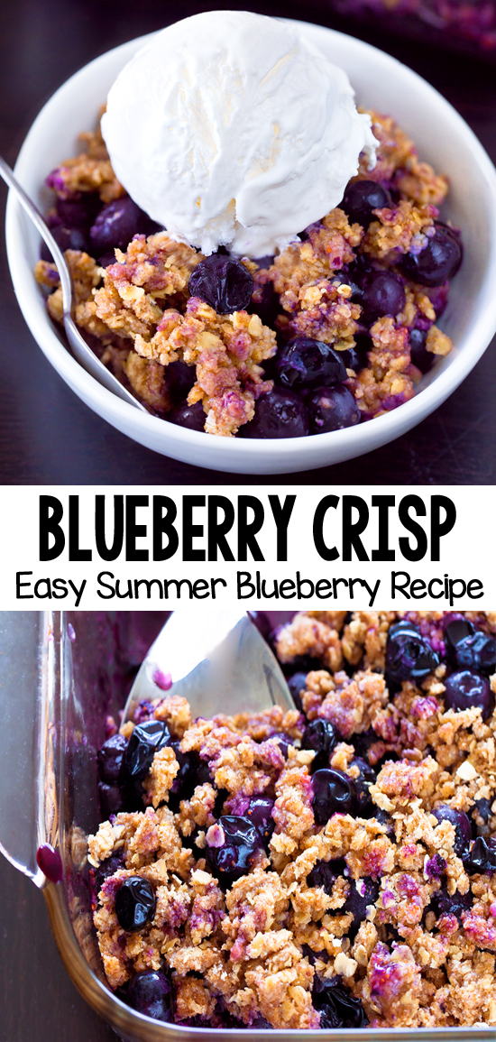 How to make the best healthy blueberry crisp summer dessert