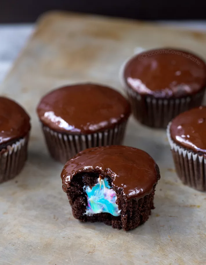 Kids Rainbow Birthday Cupcakes