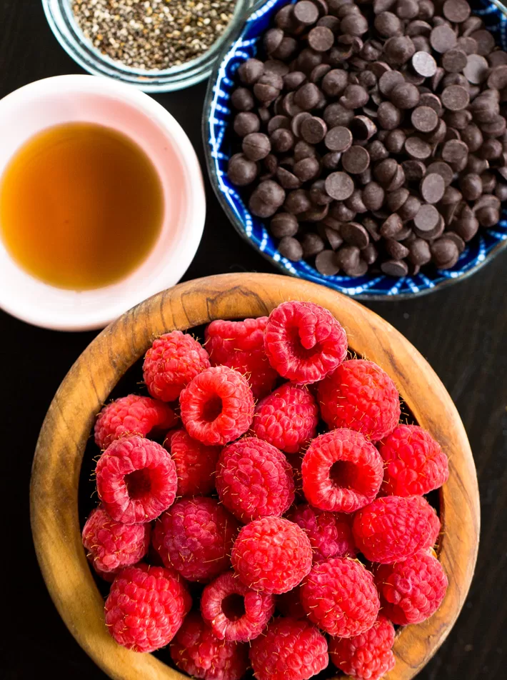 Raspberry Dessert Ingredients