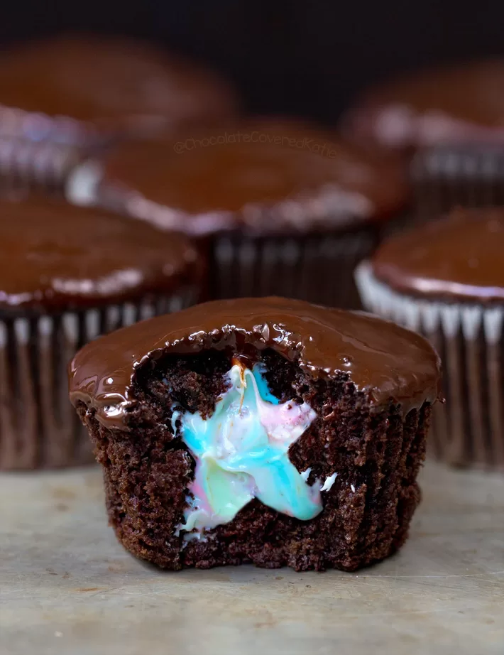 Star Unicorn Chocolate Cupcakes