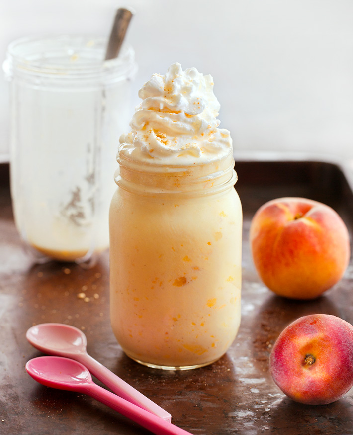 Healthy Peach Milkshake My WordPress