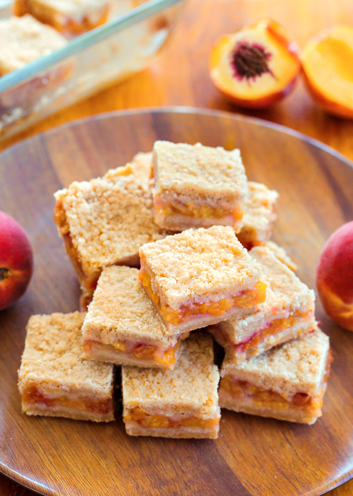 Peach Crumble Bars