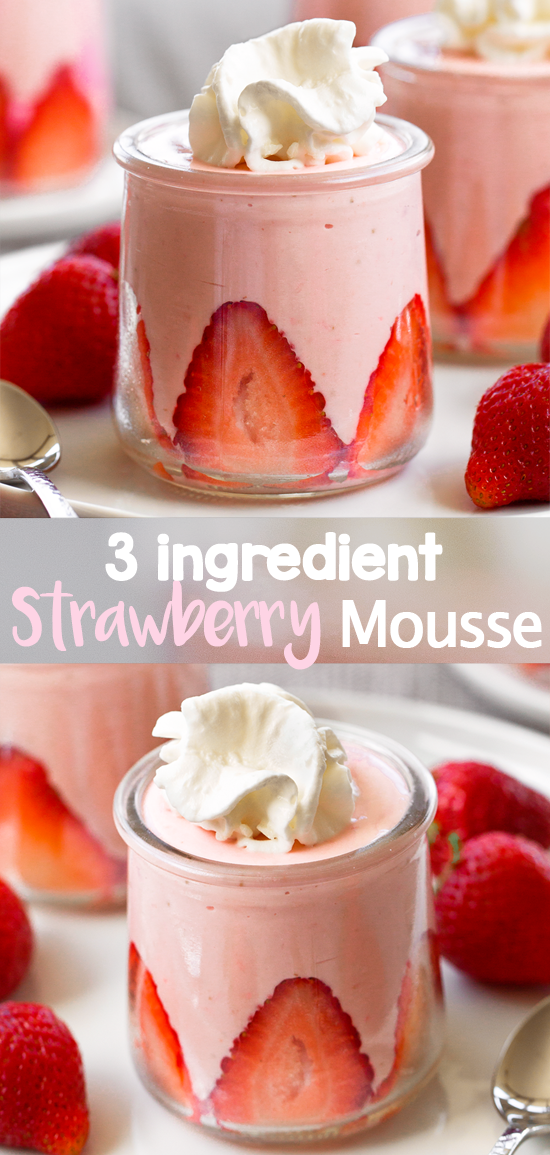 Strawberry Mousse Recipe - Light, Whipped, and so Delicious!