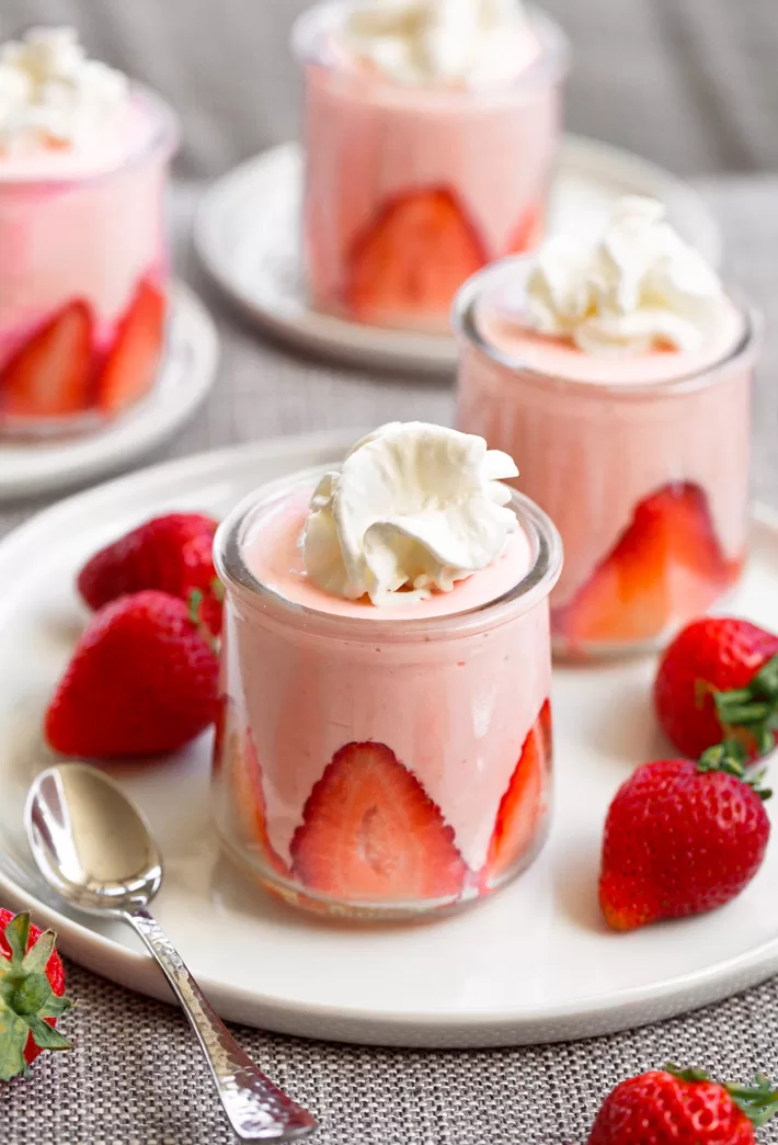 The Best Strawberry Mousse