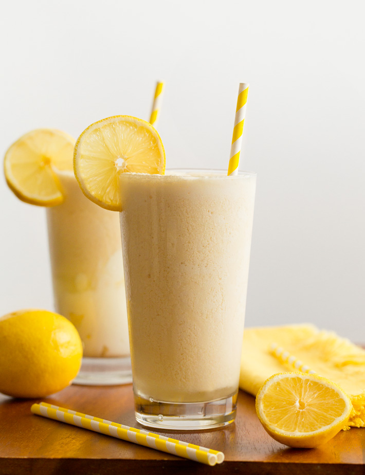 blended frozen lemon drink